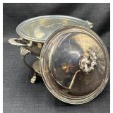 Vintage Silver Plate Covered Serving Dish w/ Lid