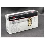 (10) NEW Cooper Wiring Grounding Receptacles