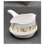 Noritake  Double Spout Gray Boat Vintage