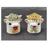 1958 Holt Howard Cow Salt Pepper Shakers