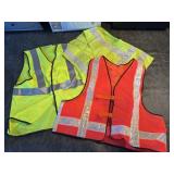 (3) High Visibility Safety Vests LIKE NEW!