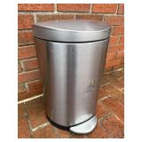 Simplehuman 17in Stainless Steel Step Trash Can