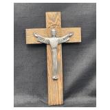 Wood and Metal Crucifix
