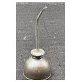 Vintage Thumb Pump Oil Can 5in Tall Metal Oiler