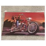 Dave Mann Easyriders Centerfold  Sunset Chopper