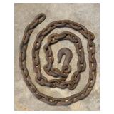 Heavy Duty Tow Chain with Hook 80in Long