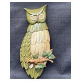 1969 Sexton Cast Aluminum Owl Wall Decor