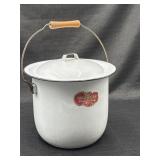 Vintage Colombian Enameledware Stock Pot w/Lid