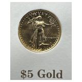 1986 $5 Gold American Eagle First Day Coin Cover