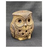 Vintage Owl Ceramic Candle Holder