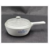 Corning Blue Cornflower Sauce Pan P-81-B 1 Pint