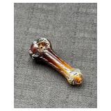 Amber Glass Hand Pipe 3in ï¿½ Swirl Design