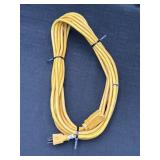 25ft Heavy Duty Yellow Extension Cord Grounded