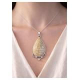 Hand Crafted 925 African Picture Jasper Pendant