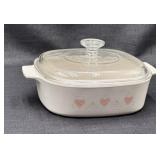 Corning Forever Yours Heart Pattern A-2-B 2L