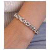 Sterling Silver Rope 7in Bracelet 925