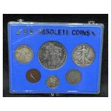 U.S. Obsolete Coins Set Morgan Dollar & More