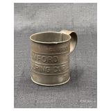 Vintage Rumford Measuring Cup Thirds Tin Kitchen