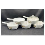 (5) Corning Spice of Life Saucepans P-81-B 1 Pint