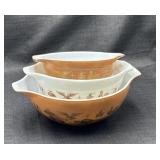 Pyrex Early American Cinderella Nesting BowlS Set