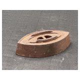 Vintage Sad Iron Base 6.5in Cast Iron