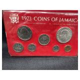 1973 Jamaica Specimen Coin Set Franklin Mint