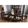 Contemporary Formal Dining Room Table & 8 Chairs