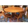 Modern Round Dining Set with 6 Chairs