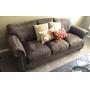Like New Brown Suede Sofa