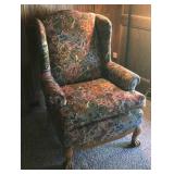 Tapestry Fabric Wing Back Chair