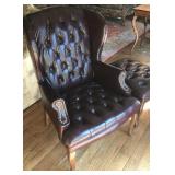 Wing Back Chair & Ottoman