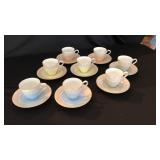 Set of 8 Rosenthal Cups and Saucers
