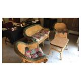 (4) Wicker Lounge Set