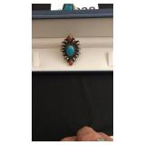 4 Turquoise Pieces Ring