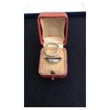 Diamond Ring and 18KT White Gold Ring