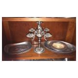 (2) Pewter Bread Trays