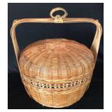 Wicker Sewing Basket