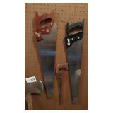 (3) Hand Saws and Single Blade Axe