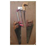 (2) Hand Saws (1) Key Hole Saw (1) Hack Saw