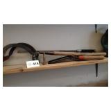 (2) Hand Scythes, Hedge Trimmers, Washing Wand
