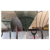 Pitch Fork, Edger, Shovel, Rakes, Flat Shovel