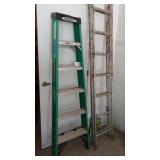 Werner Fiberglass Step Ladder & Extension Ladder
