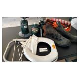 Coleman Lamps, PortaPot, Rubber Boots