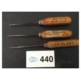 (3) Antique Ice Picks