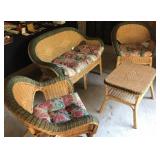 (4) Wicker Lounge Set