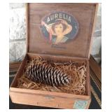 (2) Hand Carved Ducks, Biltmore Cigar Box