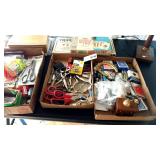Everything from the top cabinet drawer.