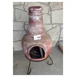 Clay Chiminea Poton Stand