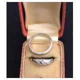 Diamond Ring and 18KT White Gold Ring