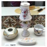 Oil Lamp, Mustache Cup, Hair Bowl